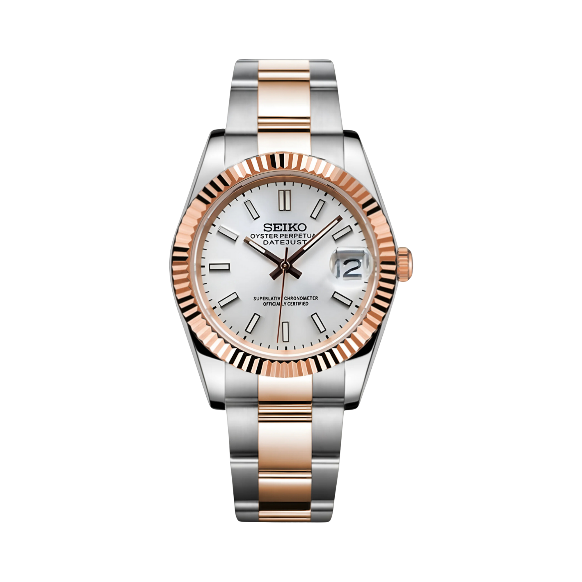 Mod Date Rose Gold (White)