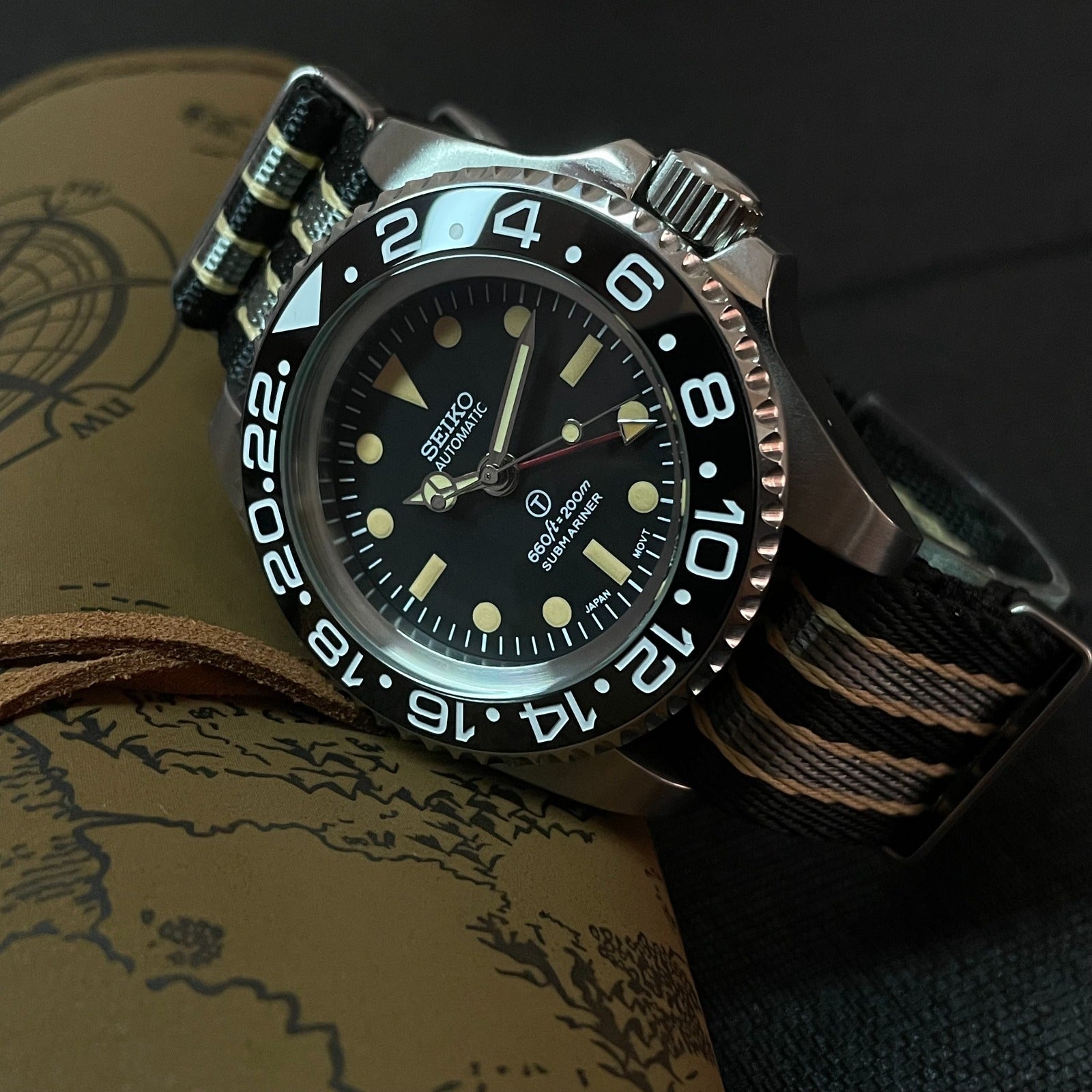 Custom Vintage Milsub GMT Mod - 44MM