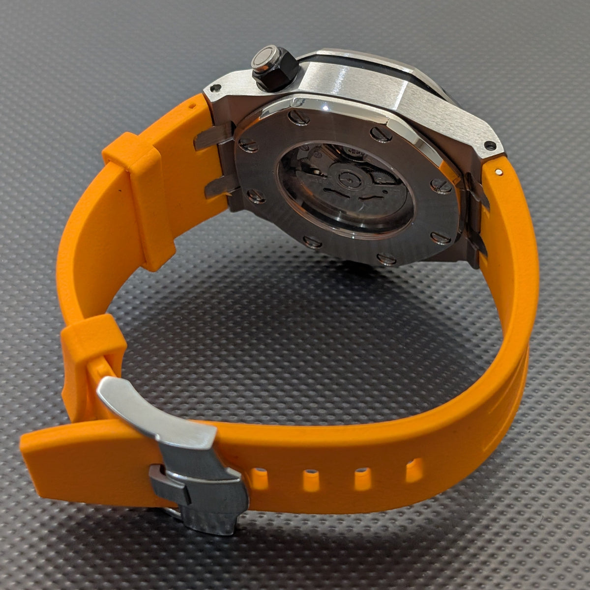 SeikOak Offshore Diver Sunburst orange Custom