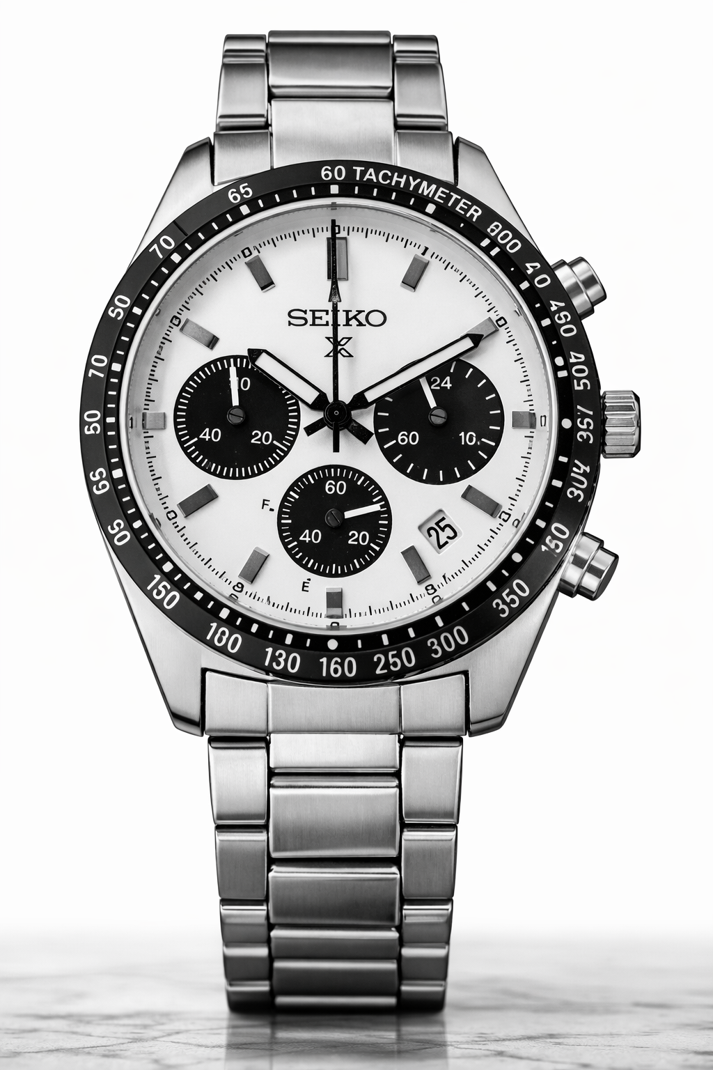 Seiko Panda Chronograph Watch