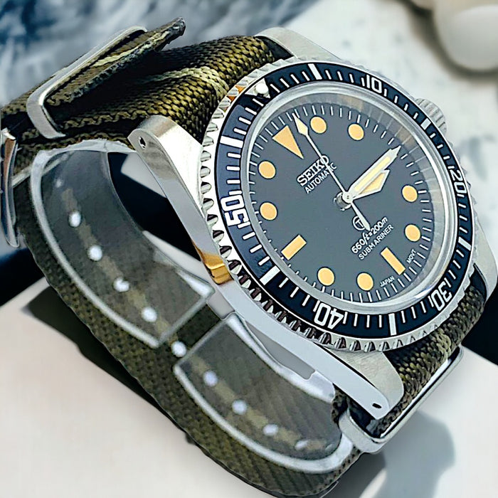 Custom Seiko milsub vintage style Mod – ZJani Watches