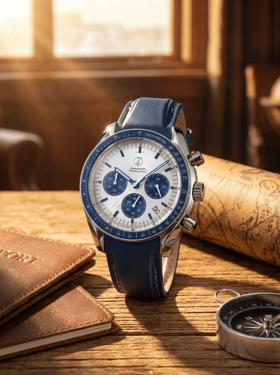 Blue Speed Mod Watch — VK64 Meca-Quartz · Sapphire Crystal · Hand-Assembled - ZJANI WATCHES