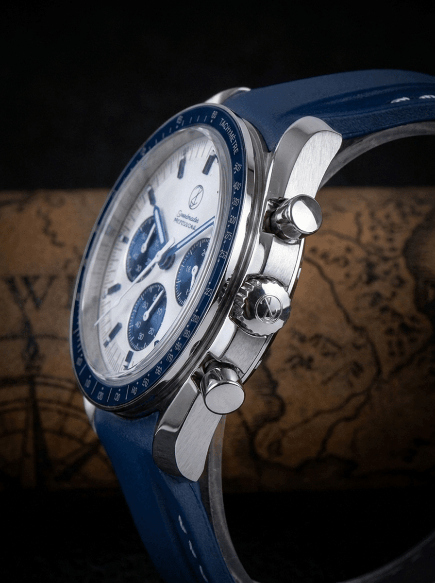 Blue Speed Mod Watch — VK64 Meca-Quartz · Sapphire Crystal · Hand-Assembled - ZJANI WATCHES