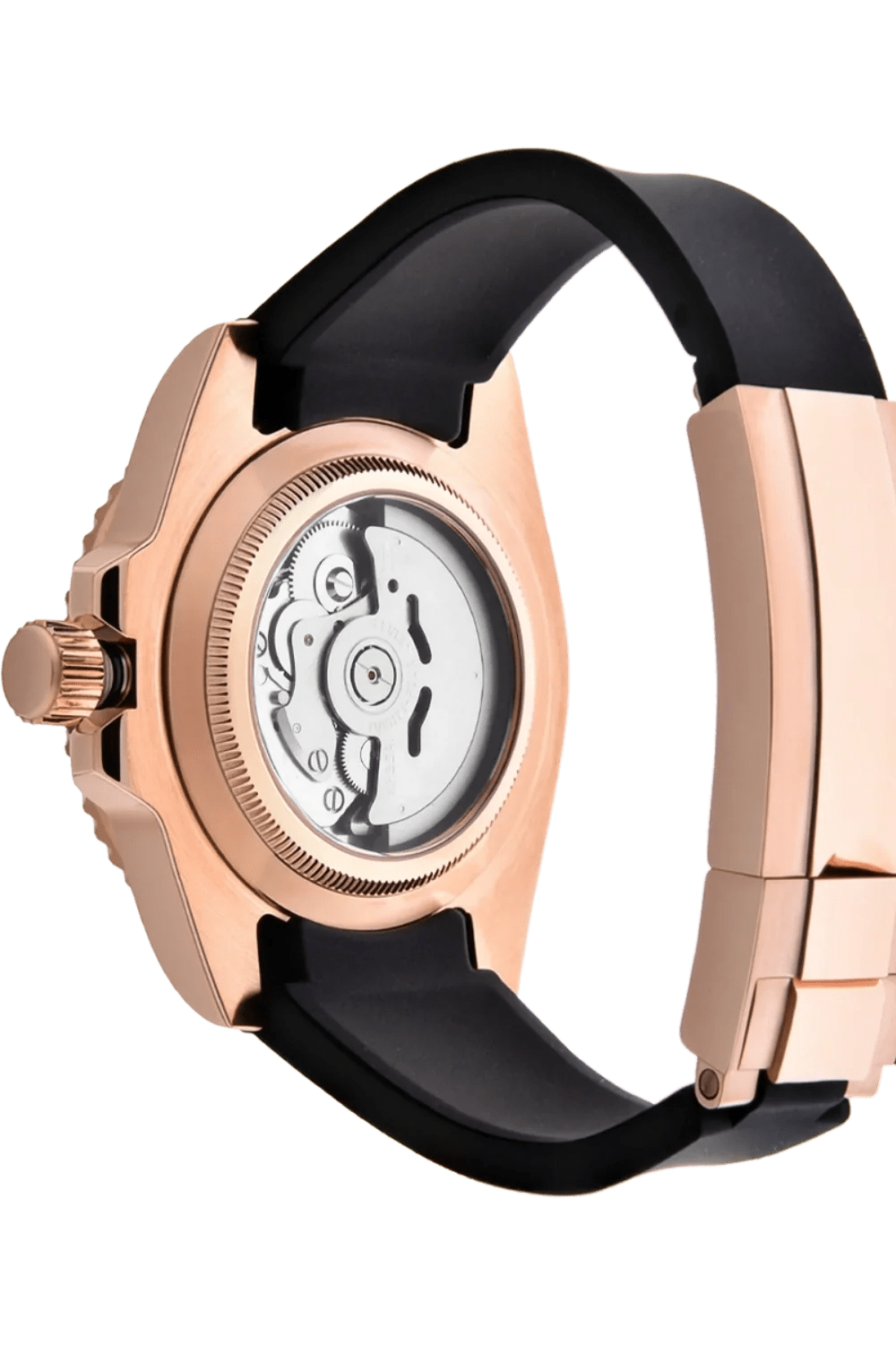 Custom Rose Gold Mod Watch — Seiko NH35 Automatic · Sapphire Crystal · Hand-Assembled - ZJANI WATCHES