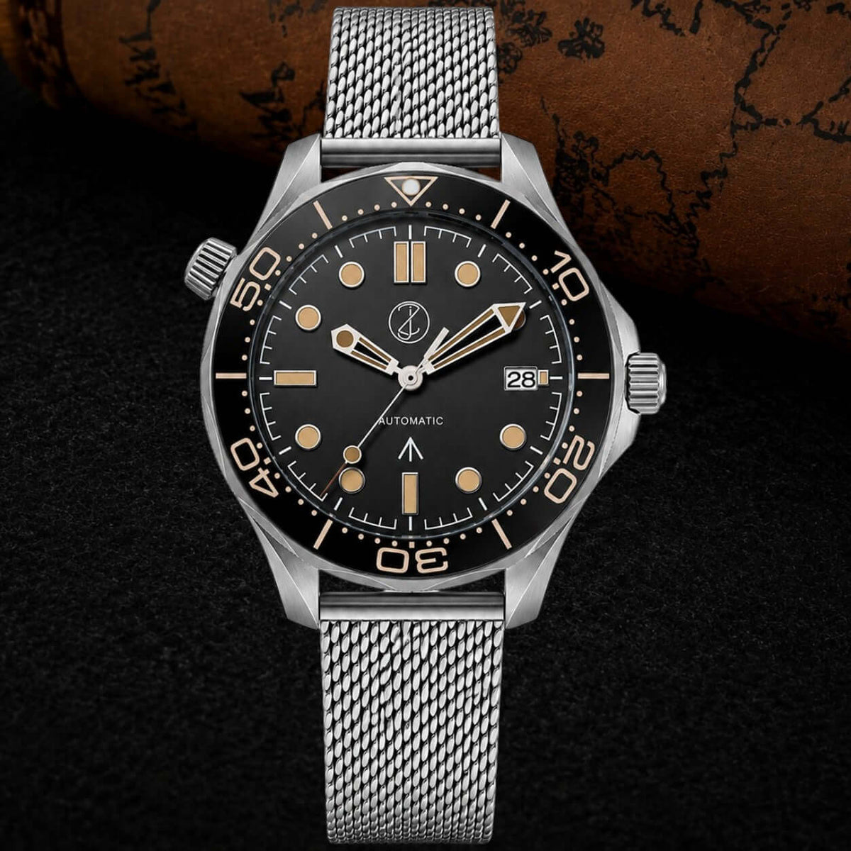 JB Seamaster Mod Watch — NH35 Automatic Movement · Sapphire Crystal · Hand-Assembled - ZJANI WATCHES