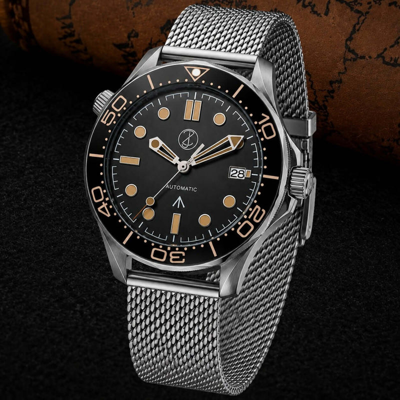 JB Seamaster Mod Watch — NH35 Automatic Movement · Sapphire Crystal · Hand-Assembled - ZJANI WATCHES