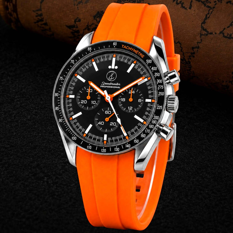 Orange Speed Mod Watch — VK64 Meca-Quartz · Sapphire Crystal · Hand-Assembled - ZJANI WATCHES