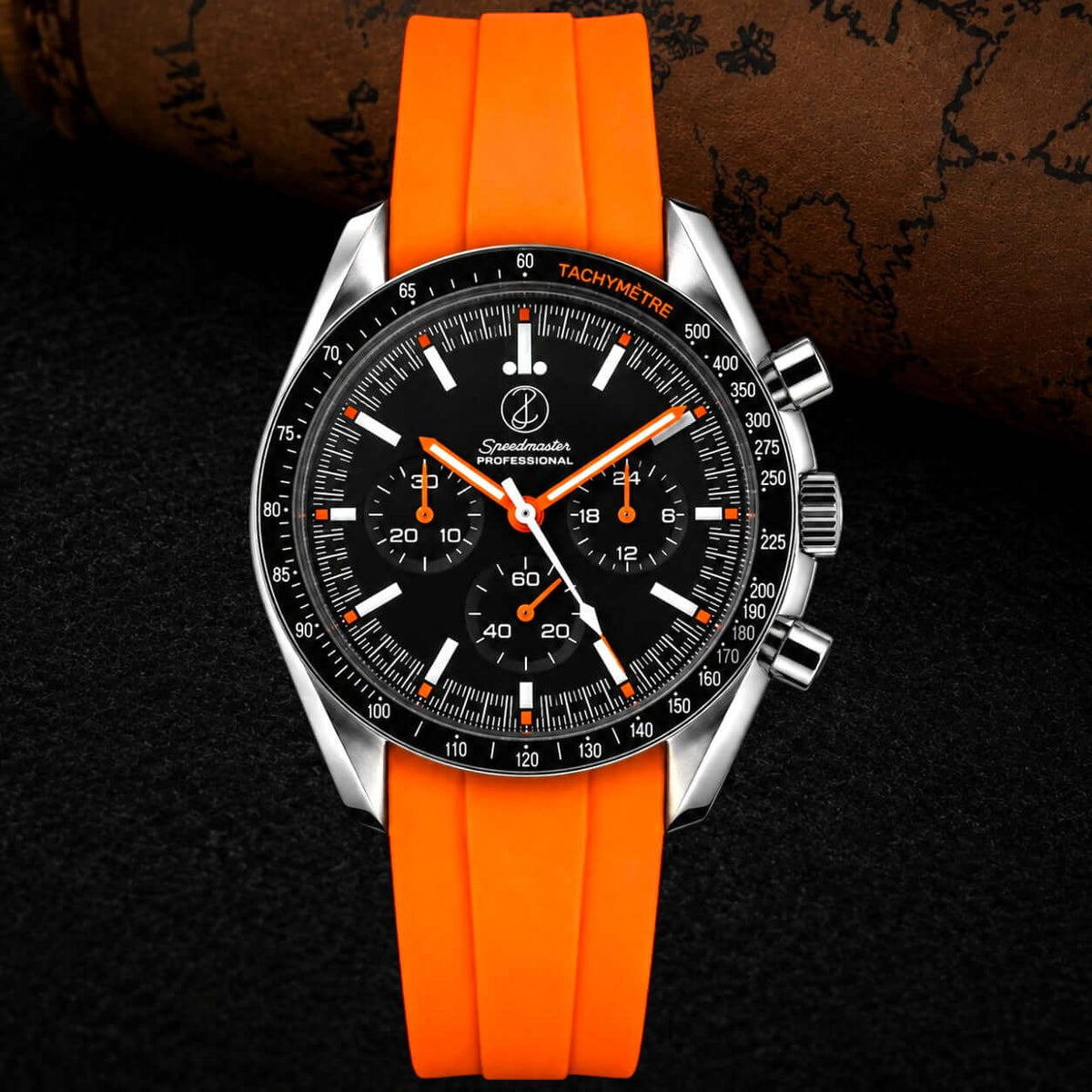 Orange Speed Mod Watch — VK64 Meca-Quartz · Sapphire Crystal · Hand-Assembled - ZJANI WATCHES