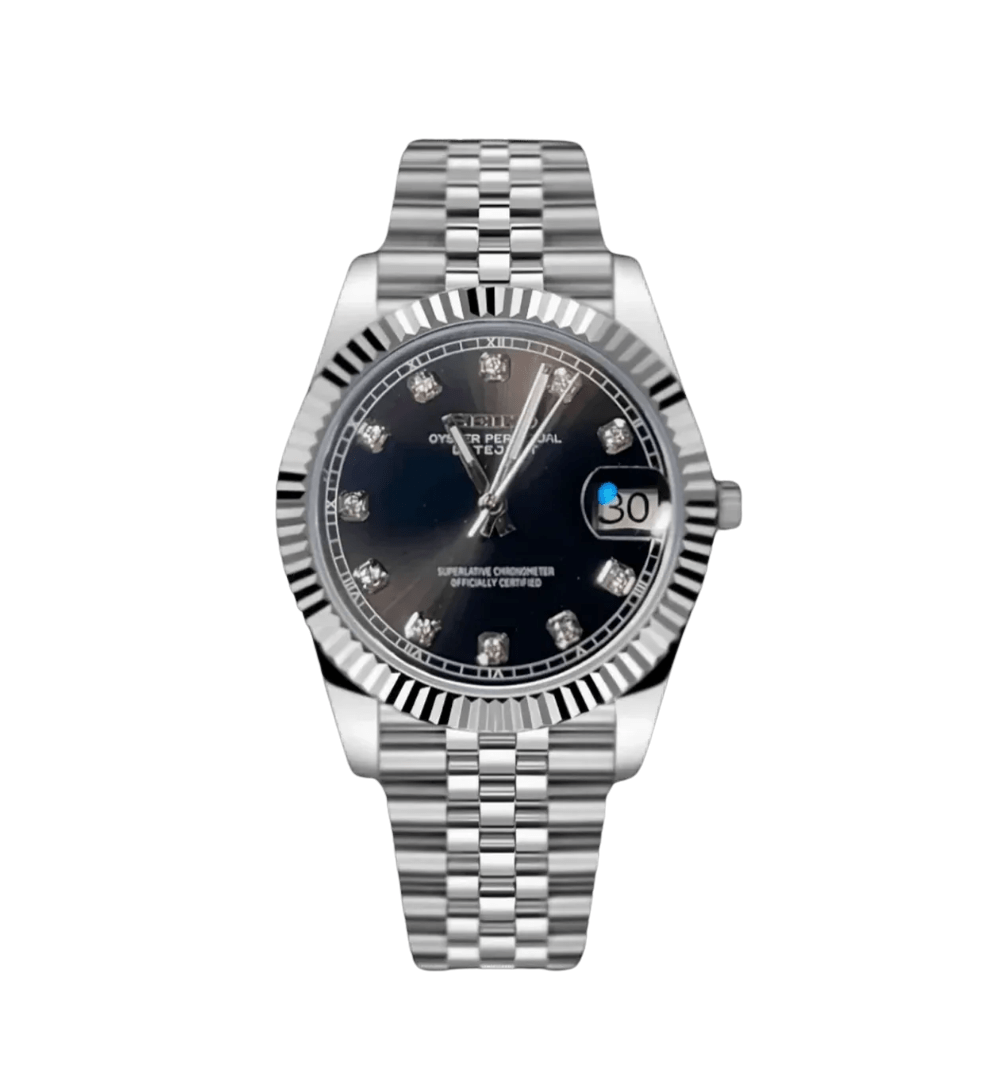 Seiko Mod Datejust Gem Black
