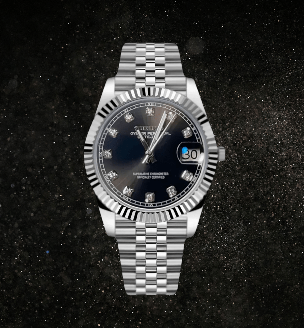 Seiko Mod Datejust Gem Black