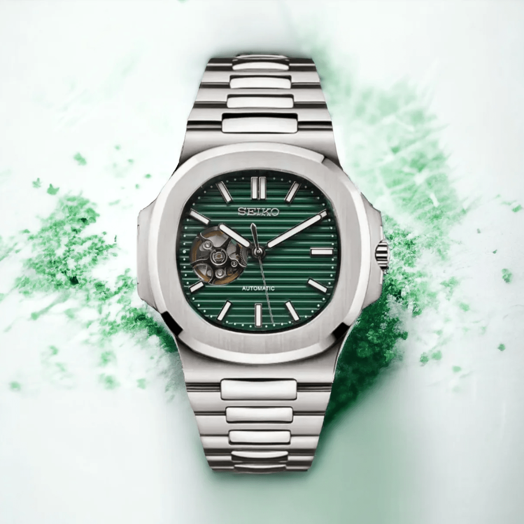 Seiko Mod Nautilo (Open Heart) Green