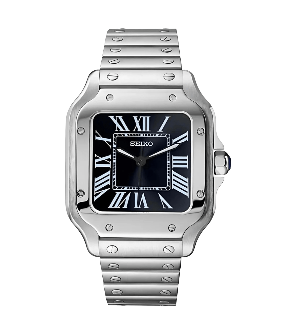Seiko Mod Santos Classic Black