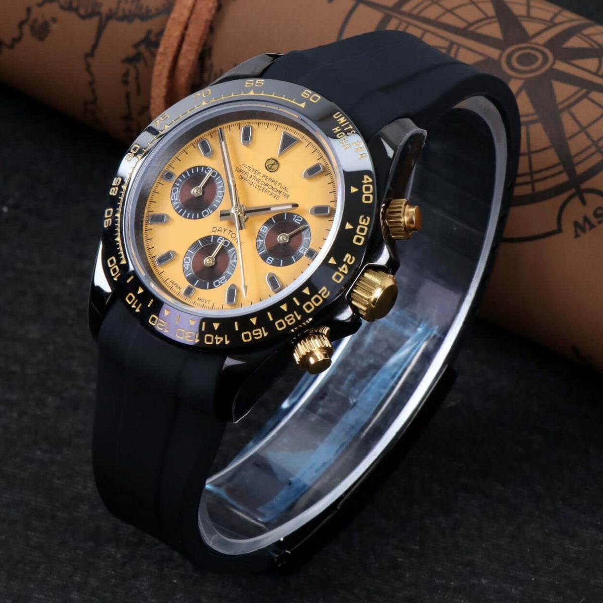 Yellow Speed Mod Watch — VK64 Meca-Quartz · Sapphire Crystal · Hand-Assembled - ZJANI WATCHES