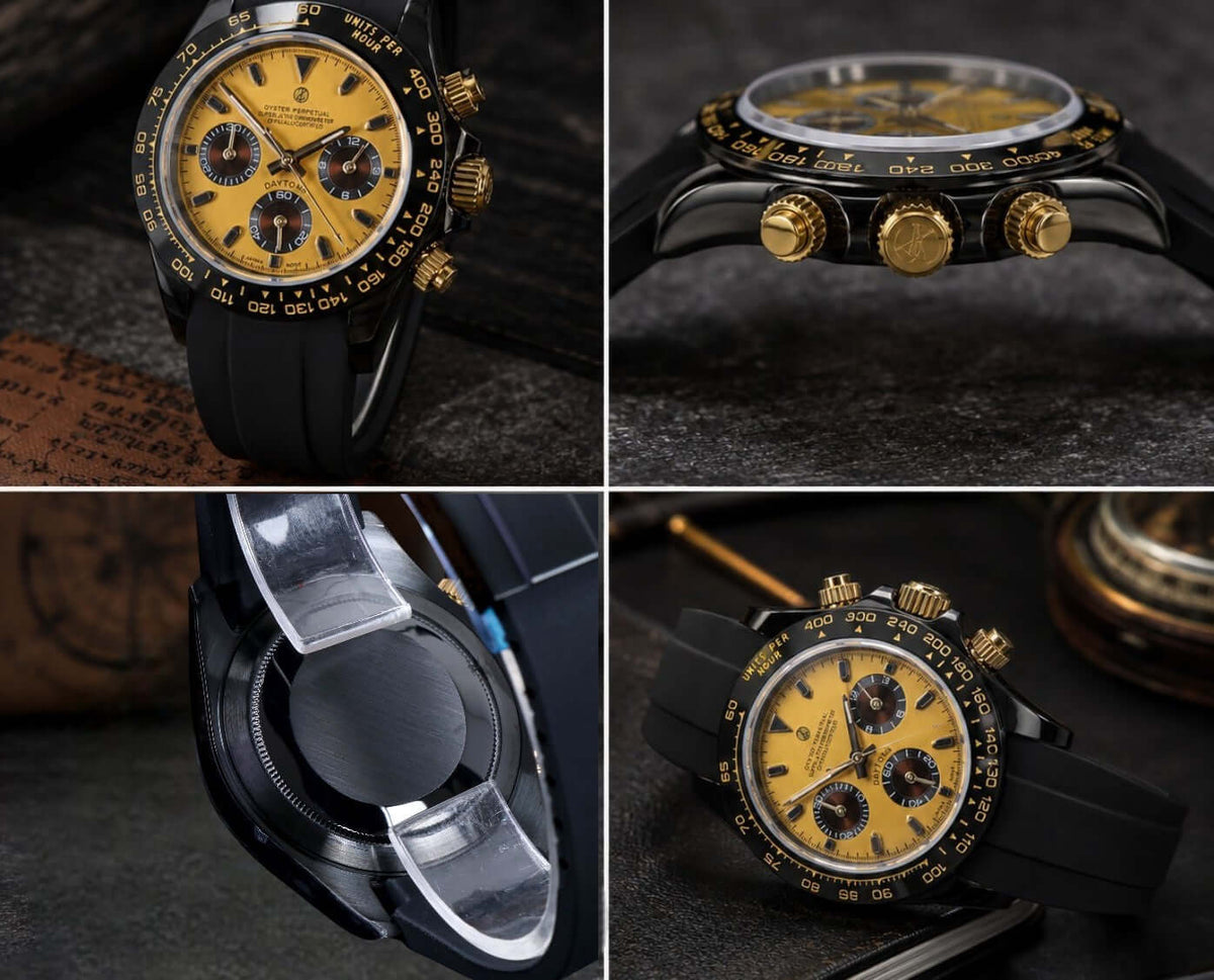 Yellow Speed Mod Watch — VK64 Meca-Quartz · Sapphire Crystal · Hand-Assembled - ZJANI WATCHES