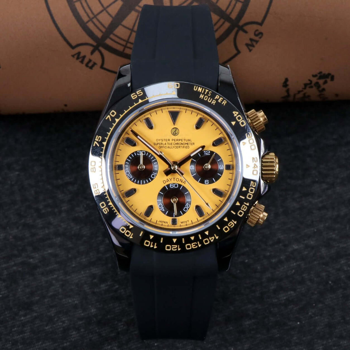 Yellow Speed Mod Watch — VK64 Meca-Quartz · Sapphire Crystal · Hand-Assembled - ZJANI WATCHES