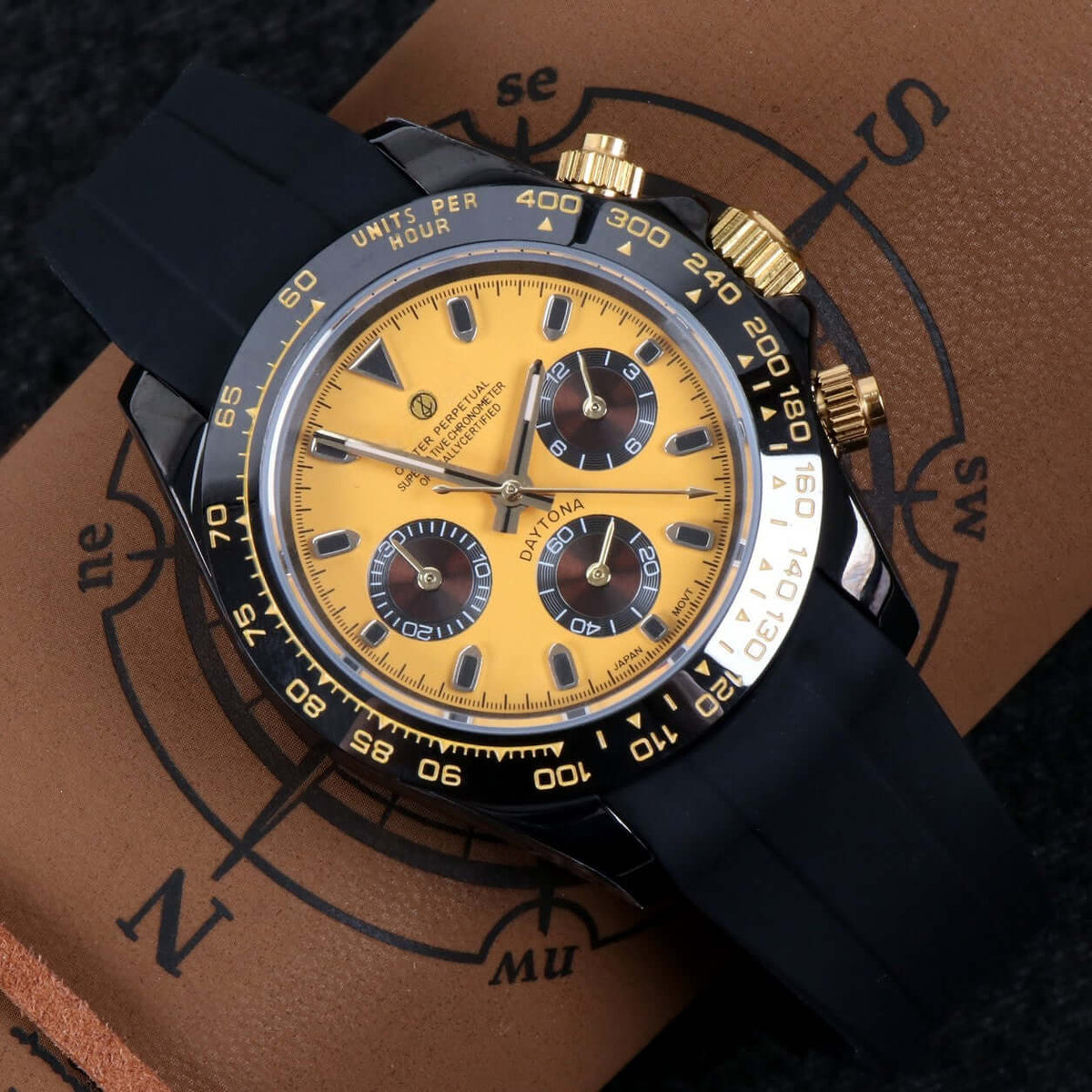 Yellow Speed Mod Watch — VK64 Meca-Quartz · Sapphire Crystal · Hand-Assembled - ZJANI WATCHES